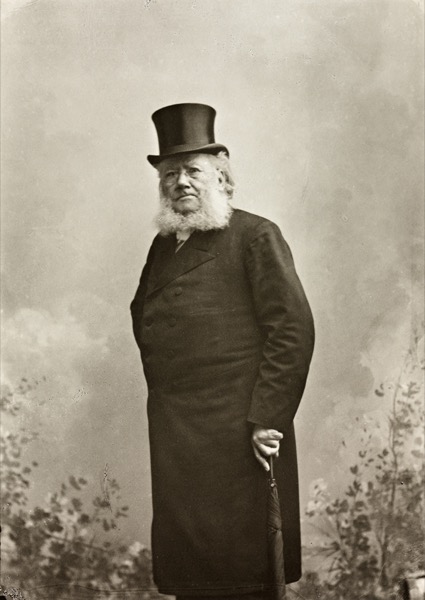 Henrik Ibsen, fotografert av Gustav Borgen, 1898.